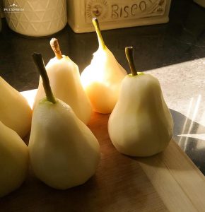 pears ready for poaching